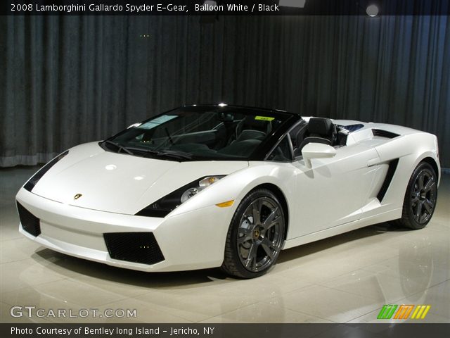 2008 Lamborghini Gallardo Spyder E-Gear in Balloon White