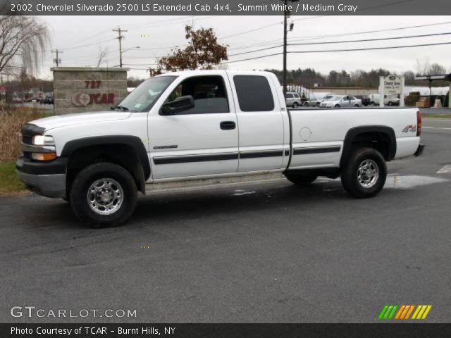 2002 Chevrolet Silverado 2500 LS Extended Cab 4x4 in Summit White