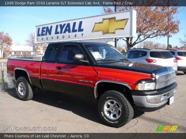 1998 Dodge Ram 1500 Laramie SLT Extended Cab 4x4 in Flame Red