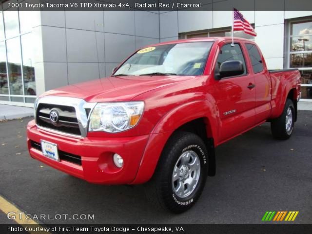 2001 Toyota Tacoma V6 TRD Xtracab 4x4 in Radiant Red