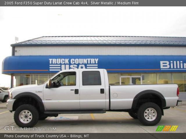 2005 Ford F350 Super Duty Lariat Crew Cab 4x4 in Silver Metallic