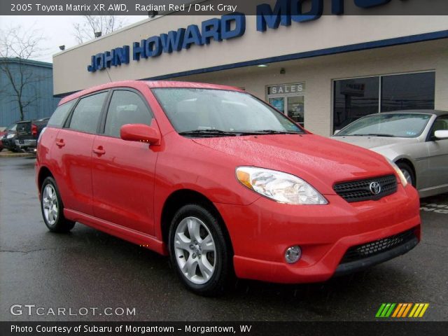 2005 Toyota Matrix XR AWD in Radiant Red