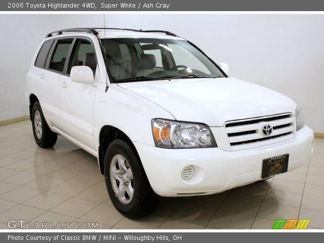 2006 Toyota Highlander 4WD in Super White