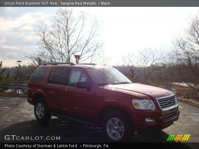 2010 Ford Explorer XLT 4x4 in Sangria Red Metallic