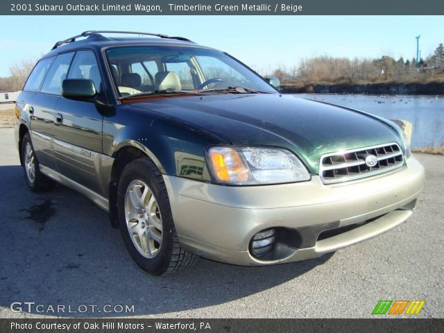2001 Subaru Outback Limited Wagon in Timberline Green Metallic