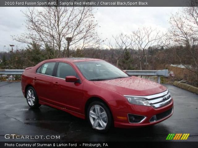 2010 Ford Fusion Sport AWD in Sangria Red Metallic