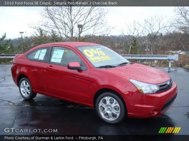 2010 Ford Focus SE Coupe in Sangria Red Metallic