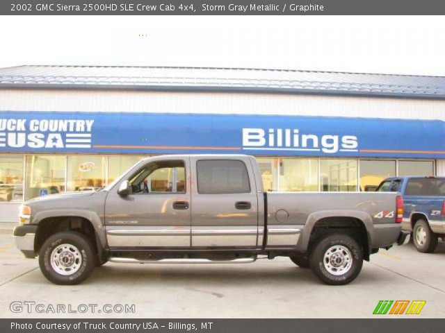 2002 GMC Sierra 2500HD SLE Crew Cab 4x4 in Storm Gray Metallic