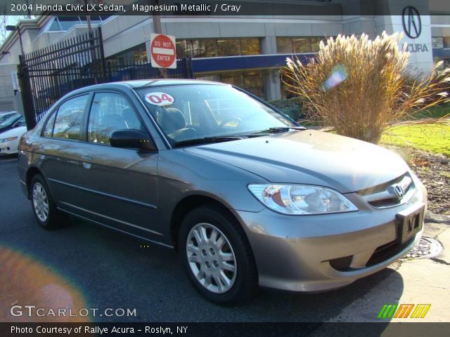 2004 Honda Civic LX Sedan in Magnesium Metallic