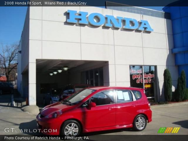 2008 Honda Fit Sport in Milano Red