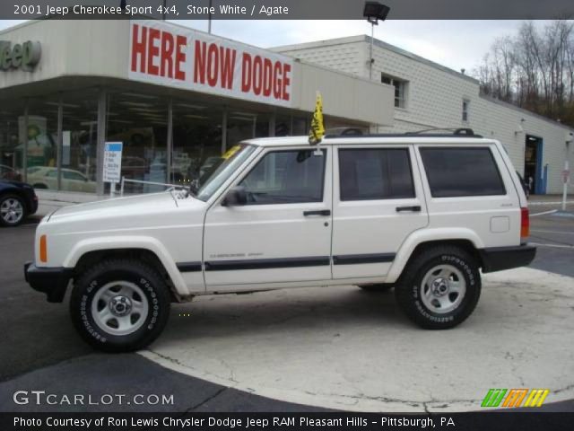 2001 Jeep Cherokee Sport 4x4 in Stone White