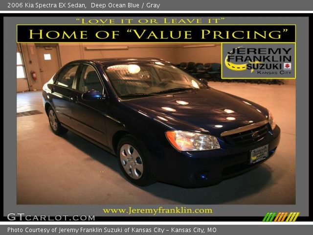 2006 Kia Spectra EX Sedan in Deep Ocean Blue