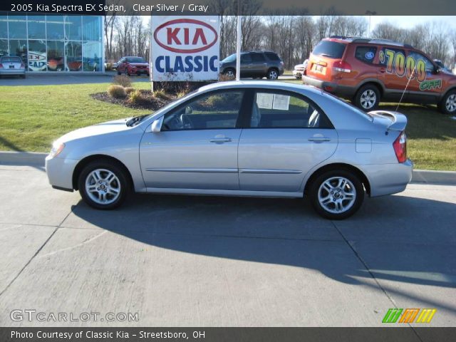 2005 Kia Spectra EX Sedan in Clear Silver