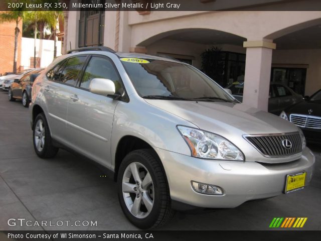 2007 Lexus RX 350 in Millennium Silver Metallic