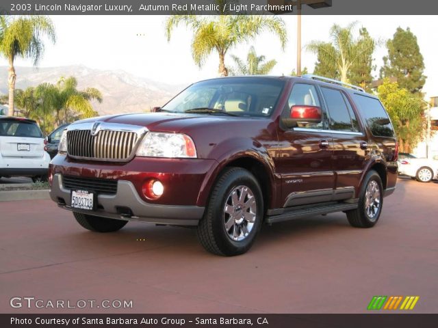 2003 Lincoln Navigator Luxury in Autumn Red Metallic