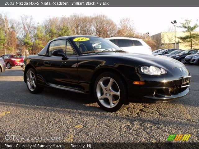 2003 Mazda MX-5 Miata Roadster in Brilliant Black