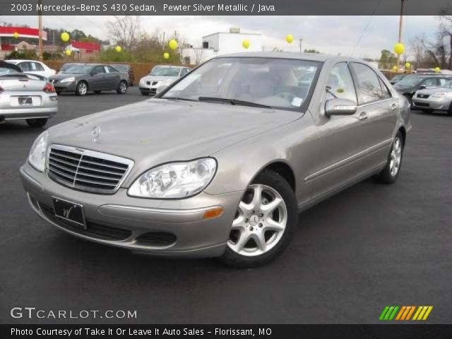 2003 Mercedes-Benz S 430 Sedan in Pewter Silver Metallic