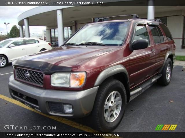 2001 Nissan Pathfinder SE in Burnt Cherry Red Pearl