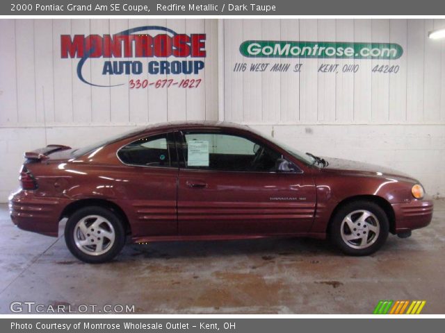 2000 Pontiac Grand Am SE Coupe in Redfire Metallic