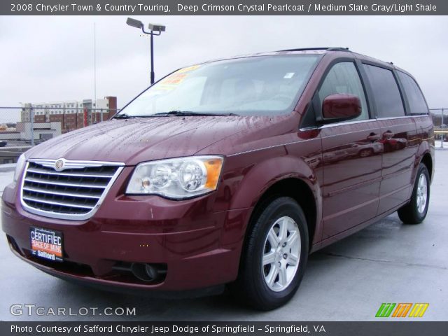 2008 Chrysler Town & Country Touring in Deep Crimson Crystal Pearlcoat