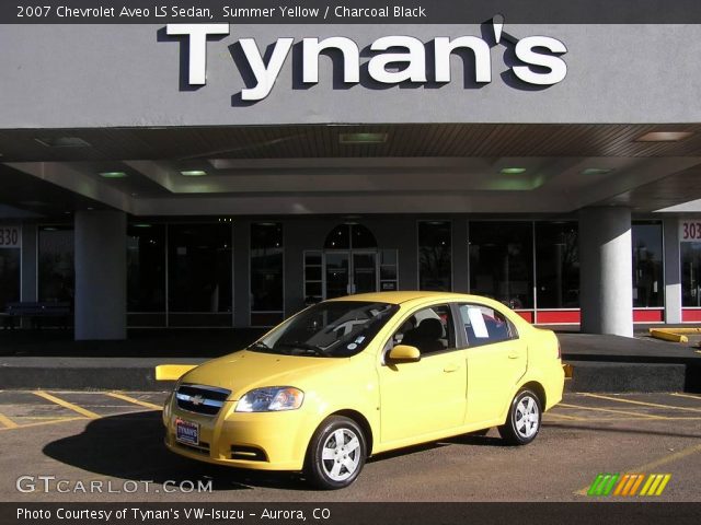 2007 Chevrolet Aveo LS Sedan in Summer Yellow