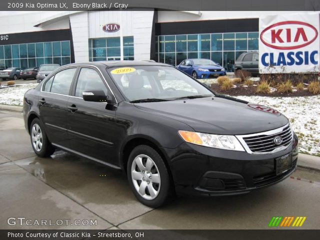 2009 Kia Optima LX in Ebony Black
