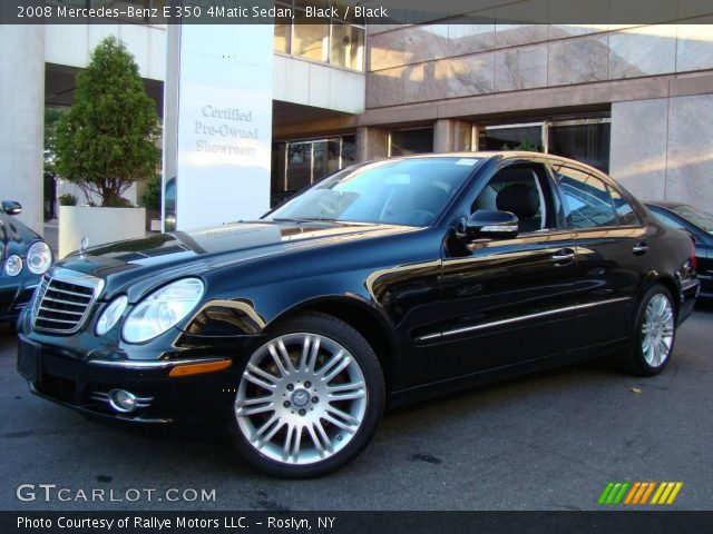 2008 Mercedes-Benz E 350 4Matic Sedan in Black