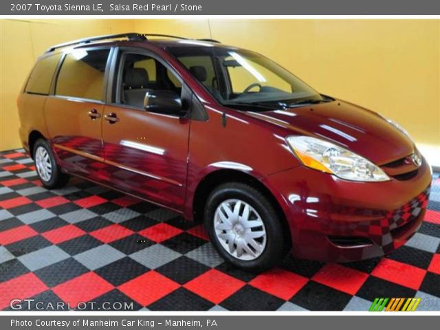 2007 Toyota Sienna LE in Salsa Red Pearl