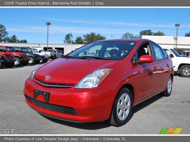 2008 Toyota Prius Hybrid in Barcelona Red Metallic