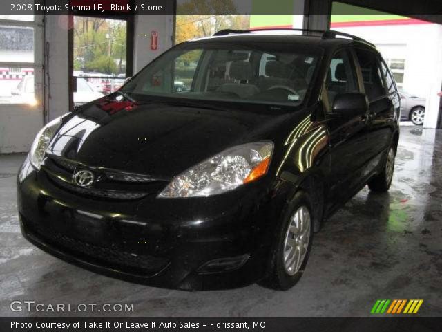 2008 Toyota Sienna LE in Black