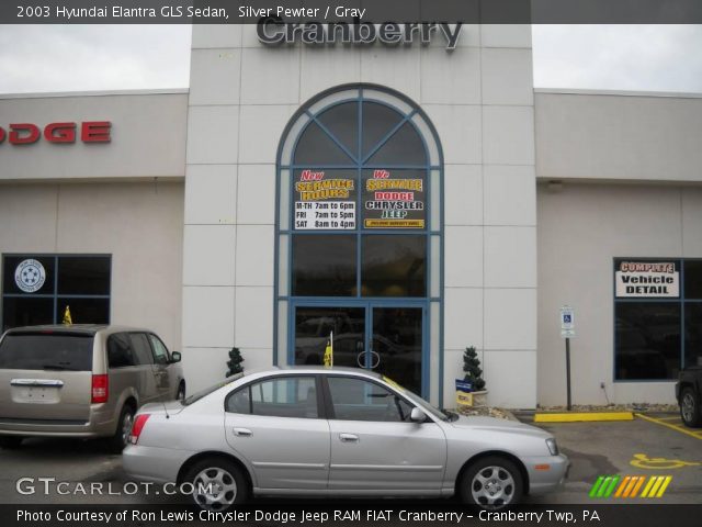 2003 Hyundai Elantra GLS Sedan in Silver Pewter
