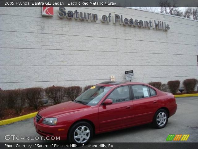 2005 Hyundai Elantra GLS Sedan in Electric Red Metallic