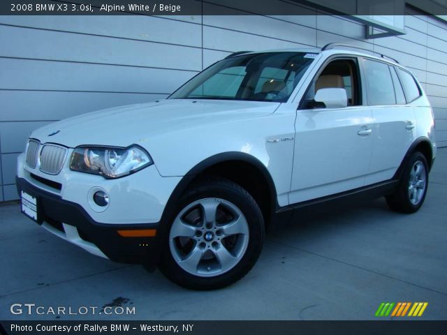 2008 BMW X3 3.0si in Alpine White