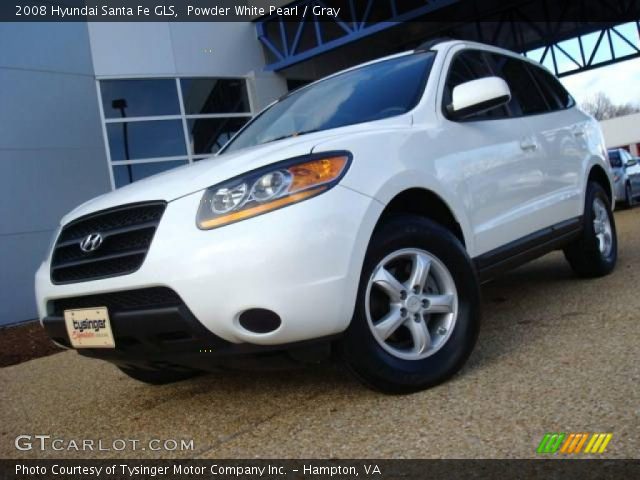 2008 Hyundai Santa Fe GLS in Powder White Pearl