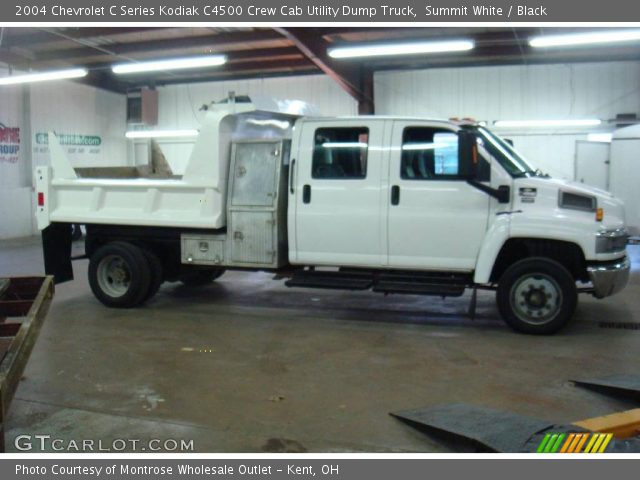 2004 Chevrolet C Series Kodiak C4500 Crew Cab Utility Dump Truck in Summit White