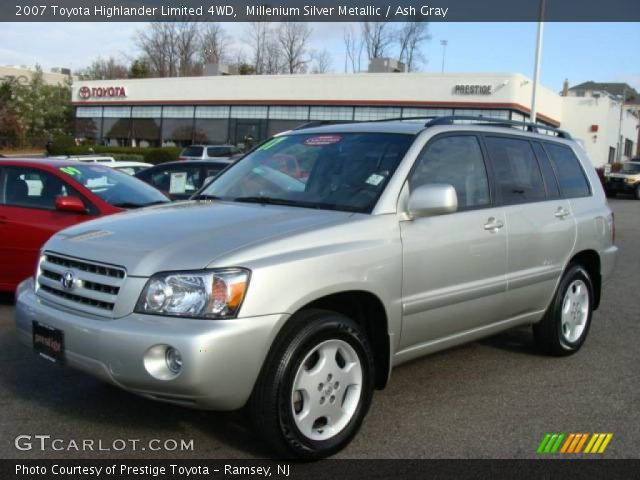 2007 Toyota Highlander Limited 4WD in Millenium Silver Metallic