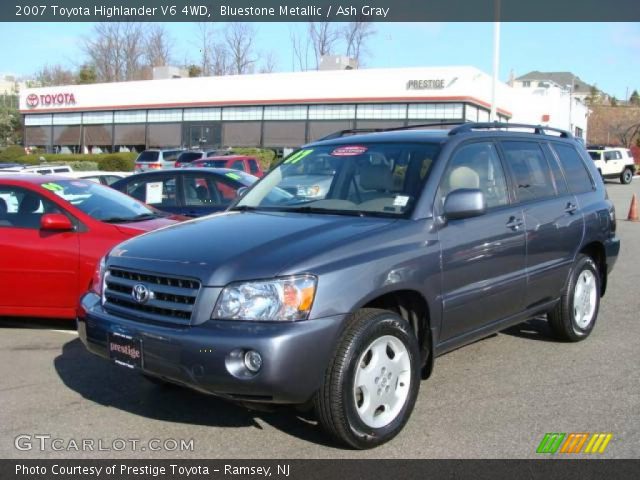 2007 Toyota Highlander V6 4WD in Bluestone Metallic