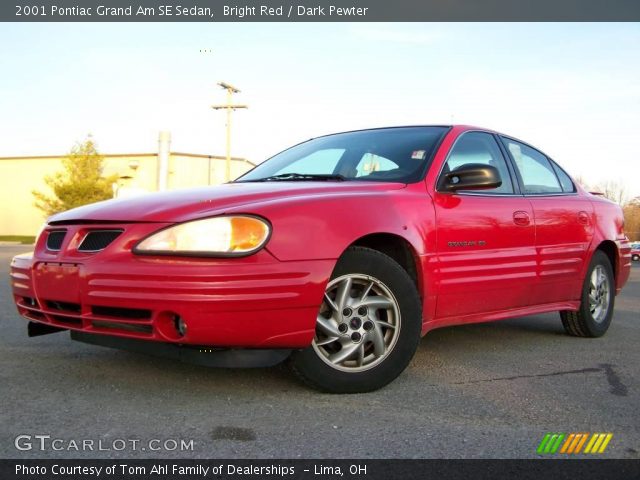 2001 Pontiac Grand Am SE Sedan in Bright Red