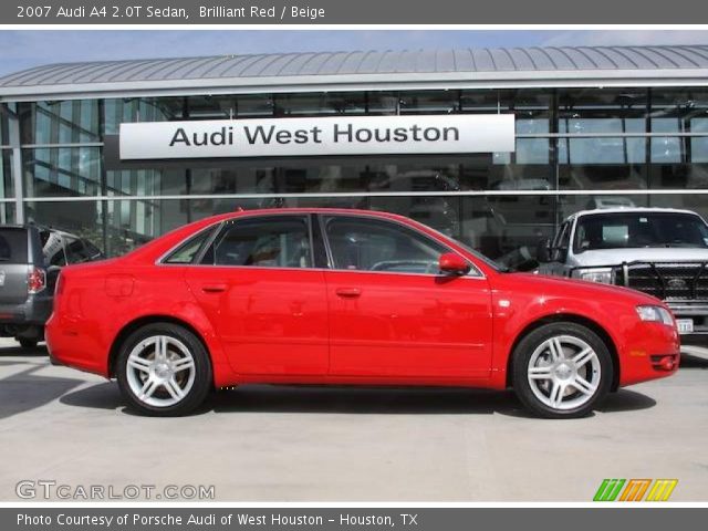 2007 Audi A4 2.0T Sedan in Brilliant Red