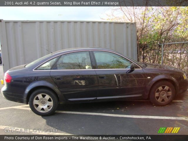 2001 Audi A6 4.2 quattro Sedan in Ming Blue Pearl Effect