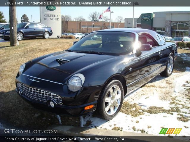 2002 Ford Thunderbird Deluxe Roadster in Evening Black