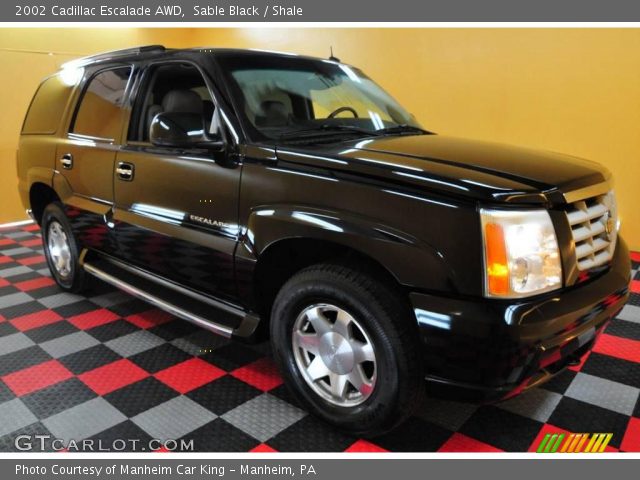 2002 Cadillac Escalade AWD in Sable Black