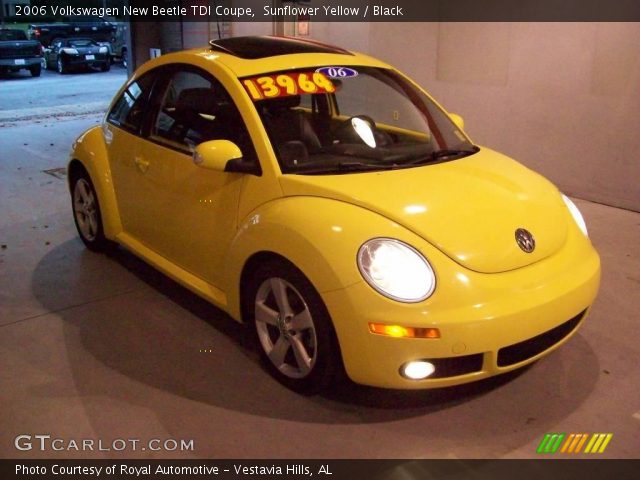 2006 Volkswagen New Beetle TDI Coupe in Sunflower Yellow