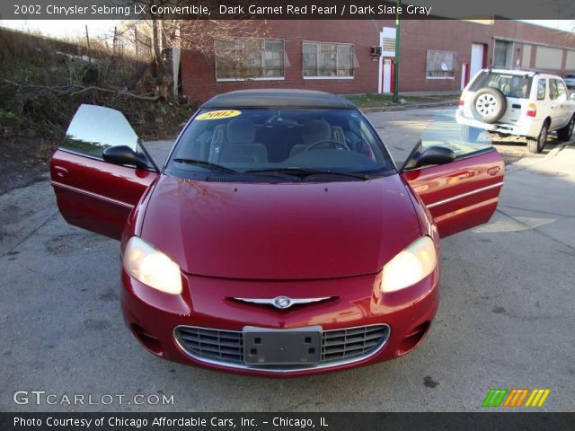 2002 Chrysler Sebring LX Convertible in Dark Garnet Red Pearl