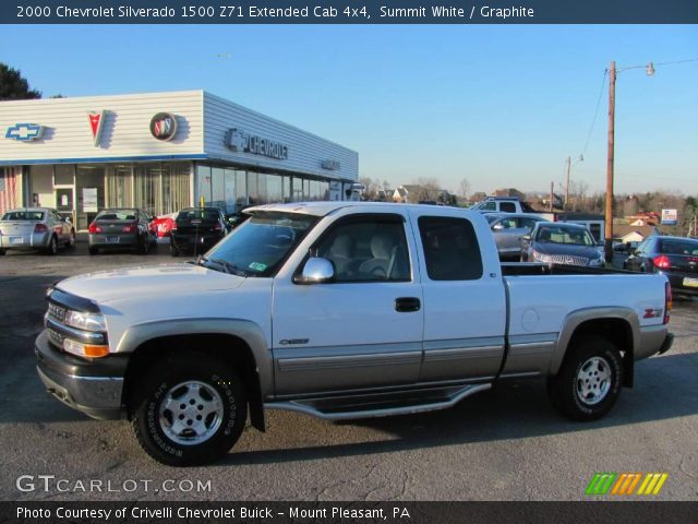 2000 Chevrolet Silverado 1500 Z71 Extended Cab 4x4 in Summit White