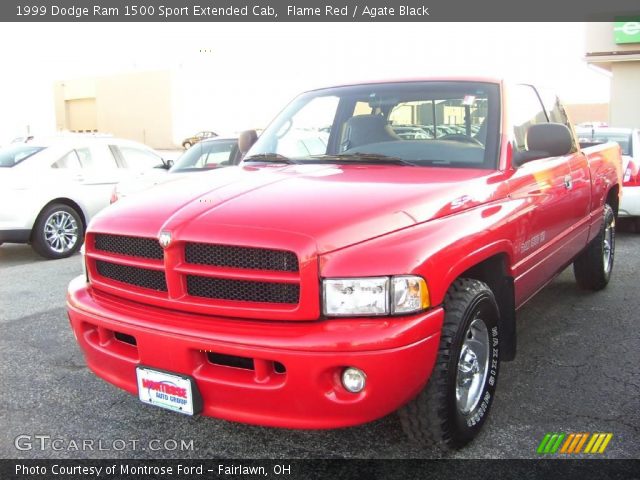 1999 Dodge Ram 1500 Sport Extended Cab in Flame Red