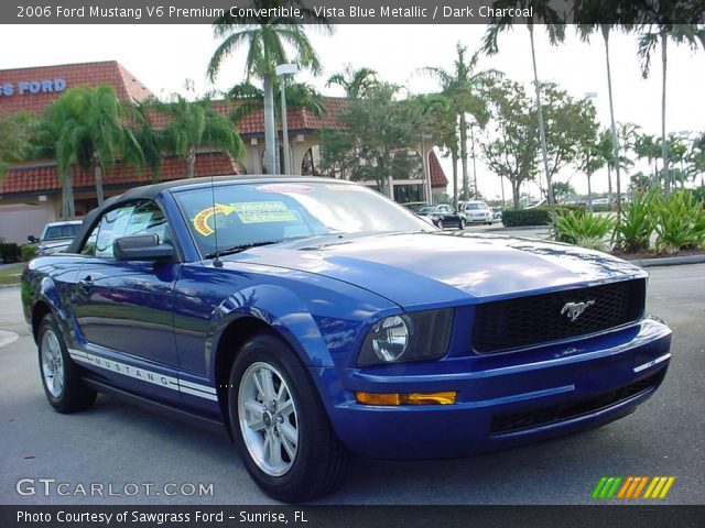 2006 Ford Mustang V6 Premium Convertible in Vista Blue Metallic