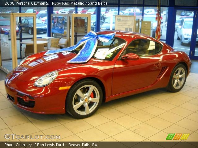 2008 Porsche Cayman S in Ruby Red Metallic