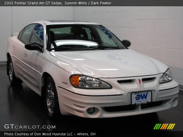 2003 Pontiac Grand Am GT Sedan in Summit White