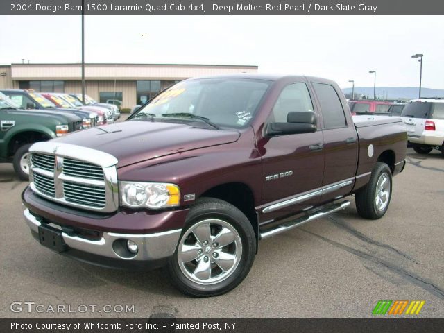 2004 Dodge Ram 1500 Laramie Quad Cab 4x4 in Deep Molten Red Pearl